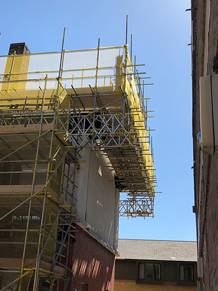 APE Scaffolding project - White Lion, Stockport